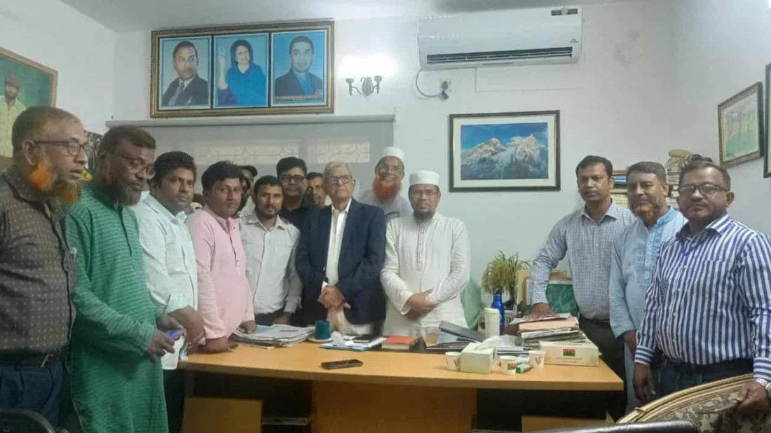 মির্জা ফখরুলের সঙ্গে এমপিওভুক্ত শিক্ষক প্রতিনিধিদের সাক্ষাৎ